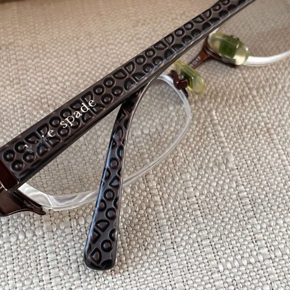 Kate Spade New York Women Eyeglasses Brown Tone Glasses Half Rim Mazie Frame main image 9